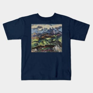 Landscape painting by John Duncan (1866-1945) Kids T-Shirt